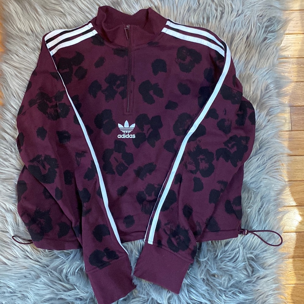 Womens Adidas Originals Bellista Allover Print Sweatshirt NWOTs Medium